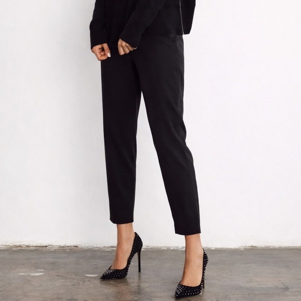 Vetta Black The Every Day‎ Pant Trouser Tapered Ankle High Waisted Size 6